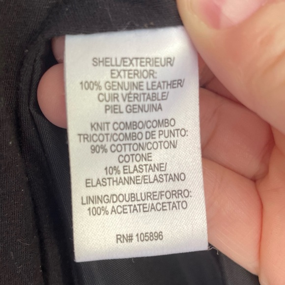 Worth Genuine Leather Women’s Black Jacket Size 6 - Picture 3 of 4